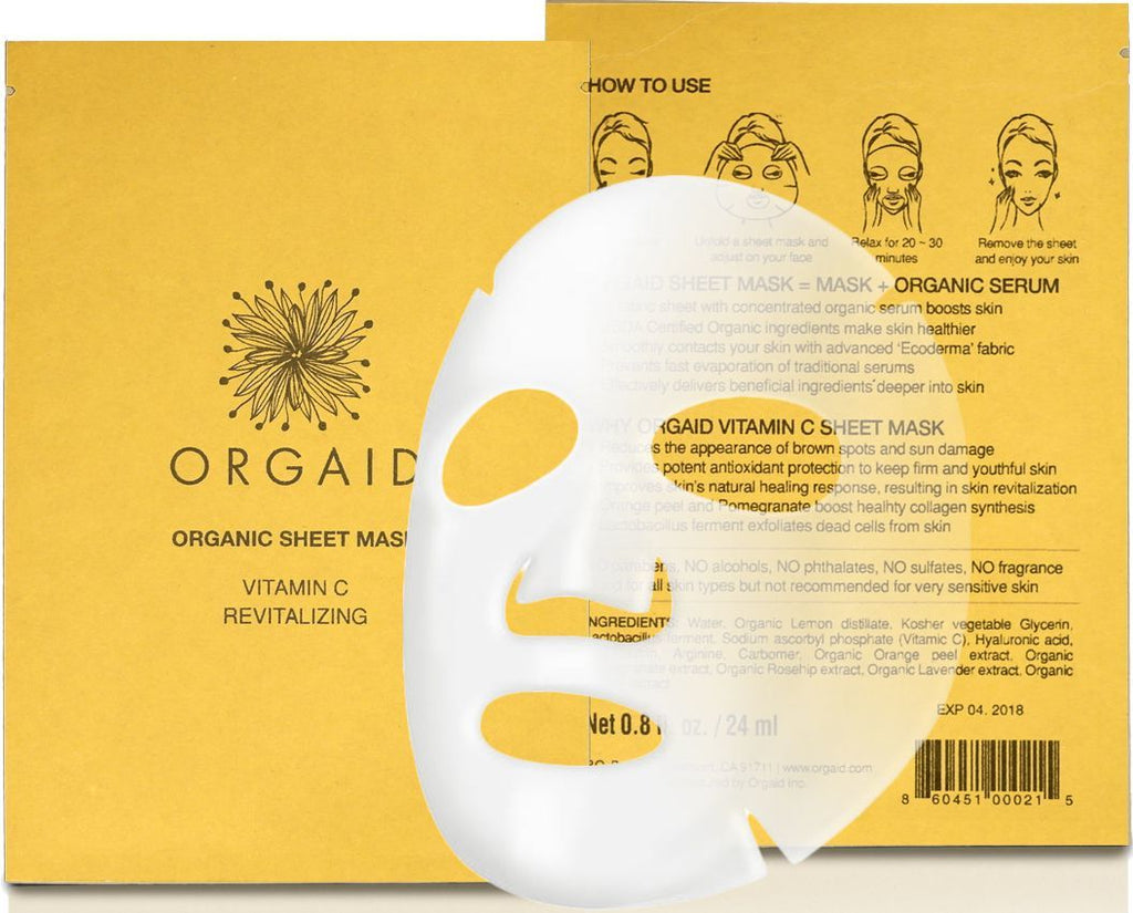 Orgaid Vitamin C and Revitalizing Organic Sheet Mask